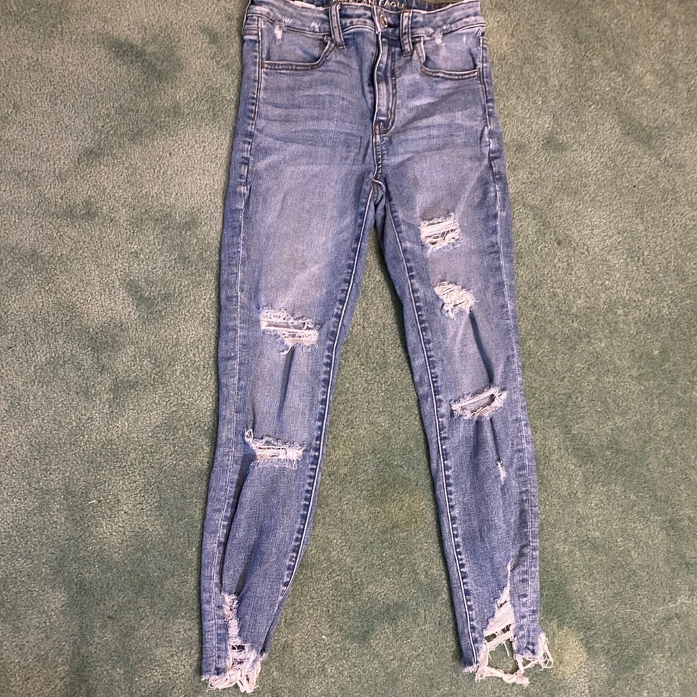 American Eagle Ripped Skinny Jeans